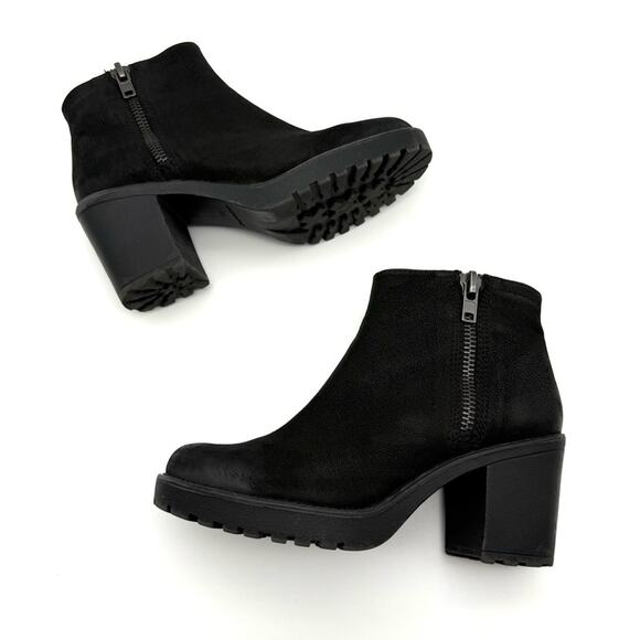 Vagabond Grace Nubuck Double Zipper Ankle Boot Black EU 38 US 7 - Picture 8 of 16
